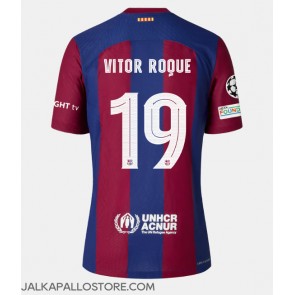 Barcelona Vitor Roque #19 Kotipaita 2023-24 Lyhythihainen